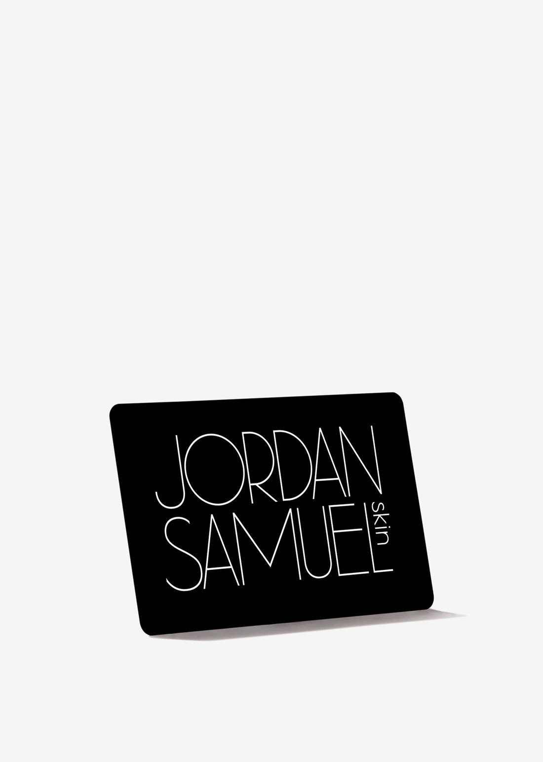 Black-with-white-type Jordan Samuel Skin gift card.