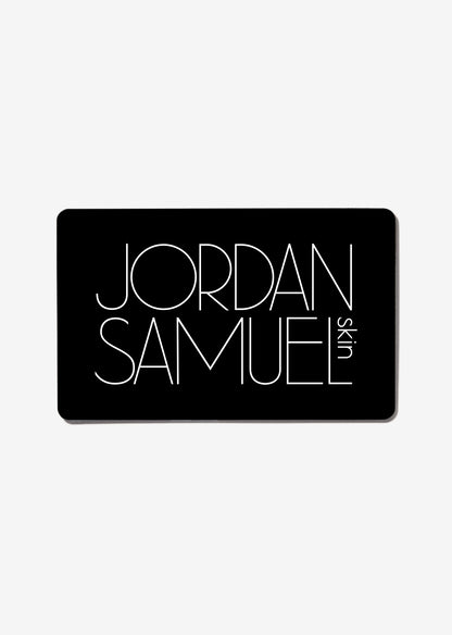 Black-with-white-type Jordan Samuel Skin gift card.