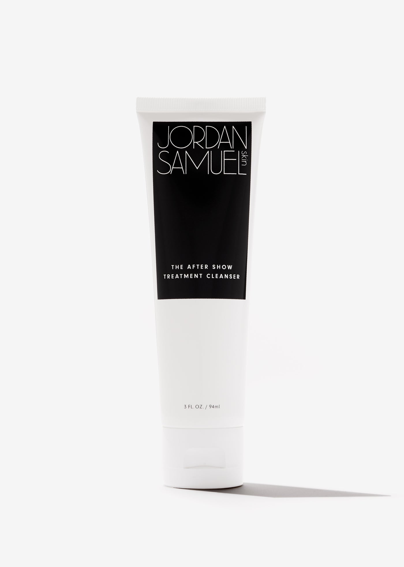The After Show Treatment Cleanser in white plastic tube, three-fluid-ounce/94 milliliters.